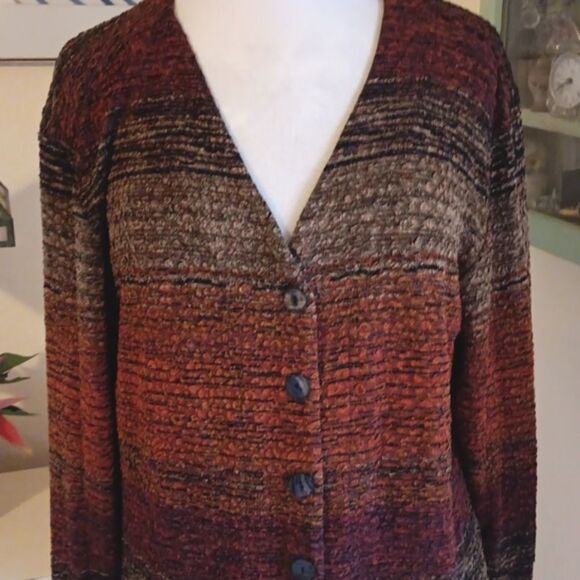 Chico's Warm Neutals Cardigan Sweater - Picture 2 of 9